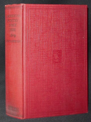 Item #009261 American Poetry Since 1900. Louis Untermeyer