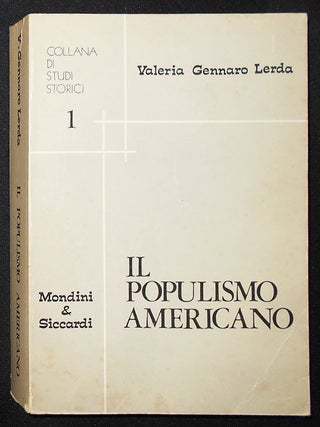 Item #009263 Il Populismo Americano: Movimenti Radicali de Protesta Agraria nella Seconda Meta'...