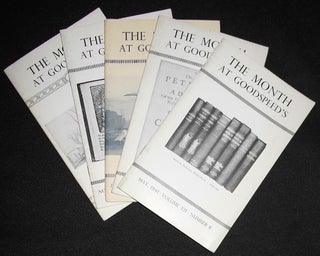 Item #009331 The Month at Goodspeed's -- 5 1940-1941 issues: March, Nov., & Dec. 1940; Jan. & May...