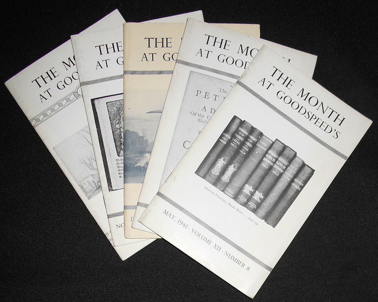 Item #009331 The Month at Goodspeed's -- 5 1940-1941 issues: March, Nov., & Dec. 1940; Jan. & May 1941