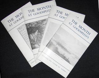Item #009332 The Month at Goodspeed's -- 4 1942 issues: Feb., March, April, Nov. 1942