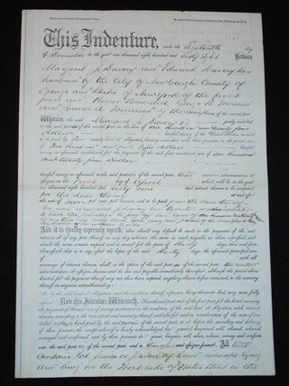 Item #009574 Margaret J. Darcy and Edward Darcy mortgage property in Newburgh, N.Y., to Homer...
