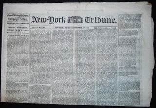 Item #009597 New-York Daily Tribune -- Sept. 26, 1856 [Nathaniel P. Banks -- 1856 Presidential...