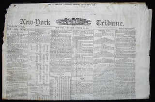 Item #009599 New-York Daily Tribune -- Oct. 15, 1868 [1868 Presidential Election -- Siballa, the...