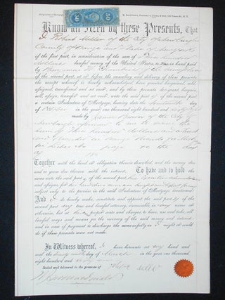 Item #009624 Robert Miller transfers a mortgage on property in Newburgh, N.Y., to Benjamin W....