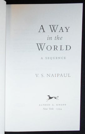 A Way in the World: A Sequence [Signed Advance Reader's Copy]