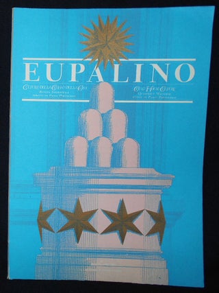 Item #009956 Eupalino: Cultura della Citta & della Casa Rivista Trimestrale = City & House...