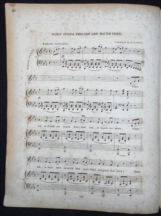 When Other Friends Are Round Thee: Song Composed and Arranged for the Piano Forte by A. Schmitz