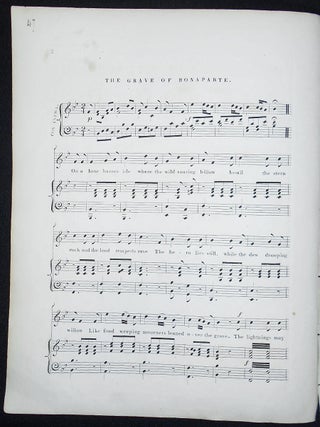 The Grave of Bonaparte: Song as Performed at the Principal Concerts of the Hutchinson Family; Music by L. Heath