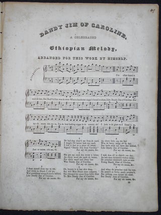 Music of the Ethiopian Serenaders, Nine Songs and a Set of Cotillions