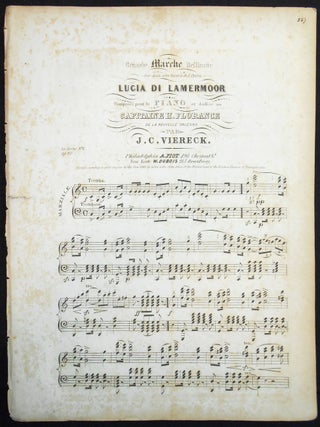 Item #010124 Grande Marche Brillante sur deux airs favoris de l'Opera Lucia di Lamermoor;...