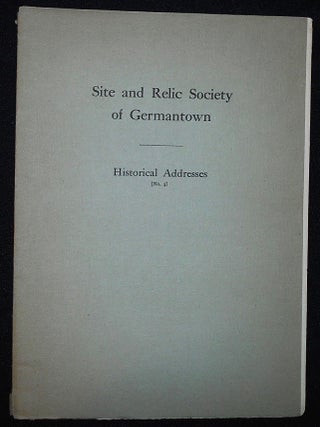 Item #010199 The Dramatic Features of Pennsylvania's History: An Address delivered by Hon....