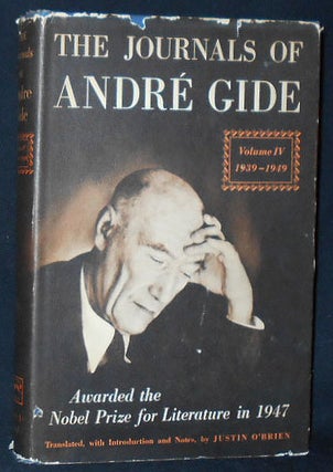 Item #010259 The Journals of Andre Gide; Translated from the French, with an Introduction and...