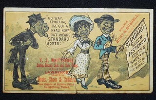 Item #010348 Standard Screw Fastened Boots & Shoes [racist trade card