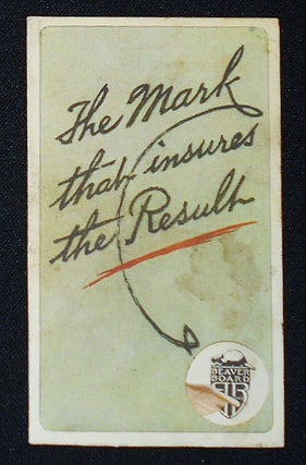 Item #010349 The Mark that insures the Result [Beaver Board trade card with pop-up