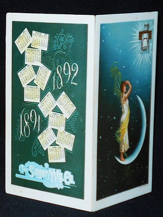 Singer Sewing Machine Trade Cards -- including embroidered card