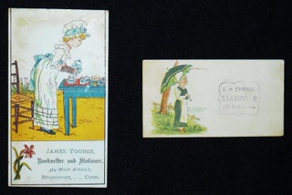 Item #010374 Bookseller and Stationer Trade Cards