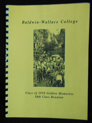 Item #010409 Baldwin-Wallace College: Class of 1950 Golden Memories 50th Class Reunion