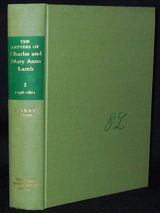 Item #010414 The Letters of Charles and Mary Anne Lamb -- Volume I: Letters of Charles Lamb...
