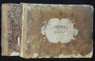Item #010485 Messa [and] Magnificat [manuscript score]. Bonifazio Asioli