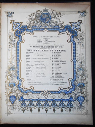A Complete History of Theatrical Entertainments, Dramas, Masques, and Triumphs, at the English Court, From the Time of King Henry the Eighth to the Present Day, Including the Series of Plays Performed Before Her Majesty, at Windsor Castle, Christmas, 1848-9; Containing Many Curious Particulars of Our Early Dramatic Literature and Art; Edited by J. K. Chapman