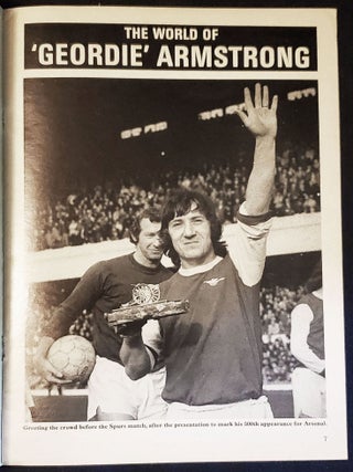 Arsenal Season 1973-74: Special Souvenir Programme -- George Armstrong's Testimonial Match -- C. F. Barcelona