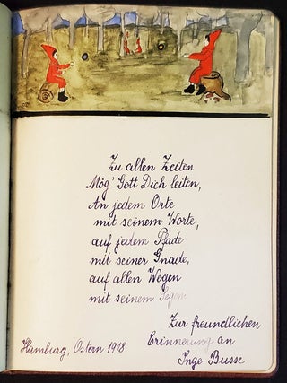 Autograph Book of Lili Mestern in German with Hand-Drawn Illustrations