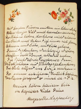 Autograph Book of Lili Mestern in German with Hand-Drawn Illustrations