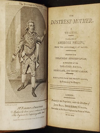 The Distrest Mother; The Earl of Essex; Medea; The Gamesters; The Battle of Hastings
