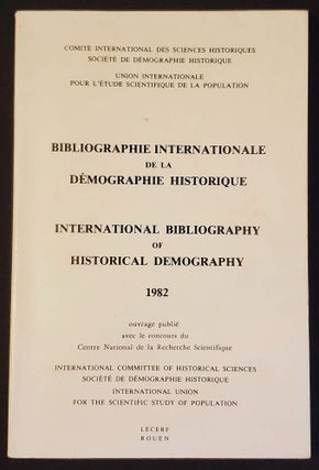 Item #011646 Bibliographie Internationale de la Démographie Historique = International...