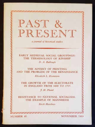 Item #011690 The Advent of Printing and the Problem of the Renaissance in Past & Present: A...