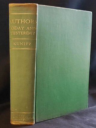 Item #011718 Authors Today and Yesterday: A Companion Volume to Living Authors; Edited by Stanley...