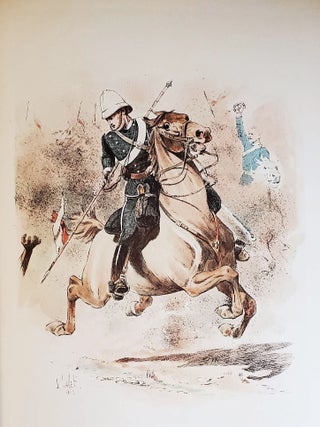 A Travers l’Europe Croquis de Cavalerie; Préface de M. Roger de Beauvoir; ouvrage illustré de 300 gravures dans le texte et 50 en couleurs d’aprés les dessins de l’auteur