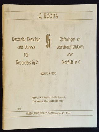 Item #011794 95 Dexterity Exercises and Dances for Recorders in C = Oefeningen en...