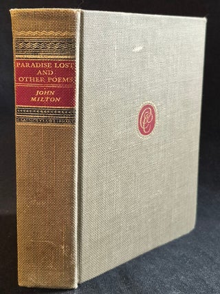 Item #011830 Paradise Lost and Other Poems; Edited, with Introduction by Maurice Kelley [Classics...