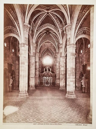 Item #011836 Certosa di Pavia Interno della Chiesa. Giacomo Brogi