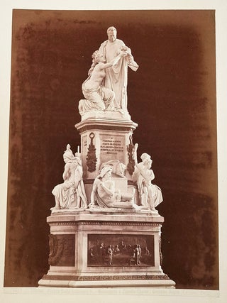 Item #011838 Torino Piazza Carlo Emanuele II: Monumento a Camillo Cavour; Giovanni Dupre. Giacomo...