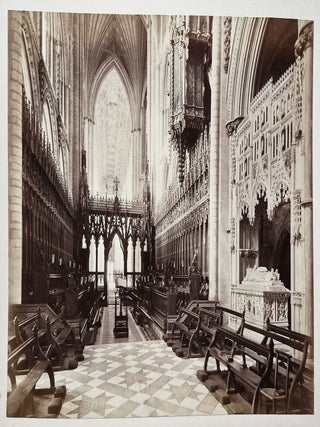 Item #011862 Albumen Print of the Choir and Organ Pipes at Ely Cathedral. George Washington Wilson