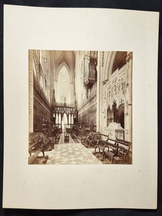 Albumen Print of the Choir and Organ Pipes at Ely Cathedral