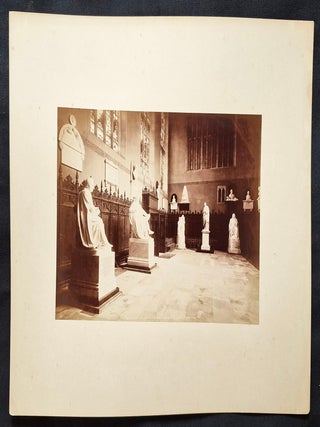 Albumen Print of part of Poets' Corner in Westminster Abbey