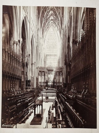 Item #011866 Albumen Print of York Minster, Choir East. James Valentine
