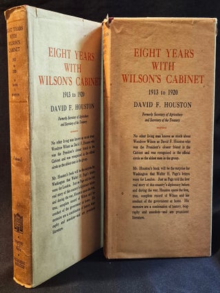 Eight Years with Wilson's Cabinet 1913 to 1920; With a Personal Estimate of the President -- 2 volumes