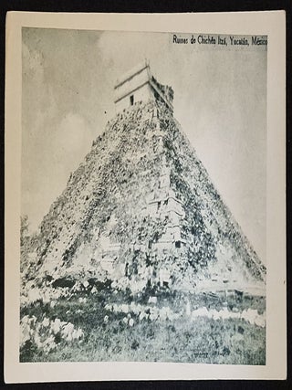 17 Postcards from Mexico around 1920 featuring Archaological and Religious Sites