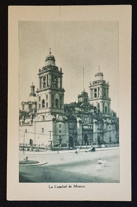17 Postcards from Mexico around 1920 featuring Archaological and Religious Sites