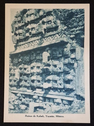 17 Postcards from Mexico around 1920 featuring Archaological and Religious Sites