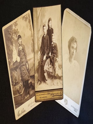 Item #011996 3 19th-Century Albumen Photographs of Guckes Family Children in Philadelphia