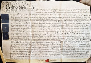 Item #012002 1790 Lease Portion of a Traditional English Lease and Release Real Estate...