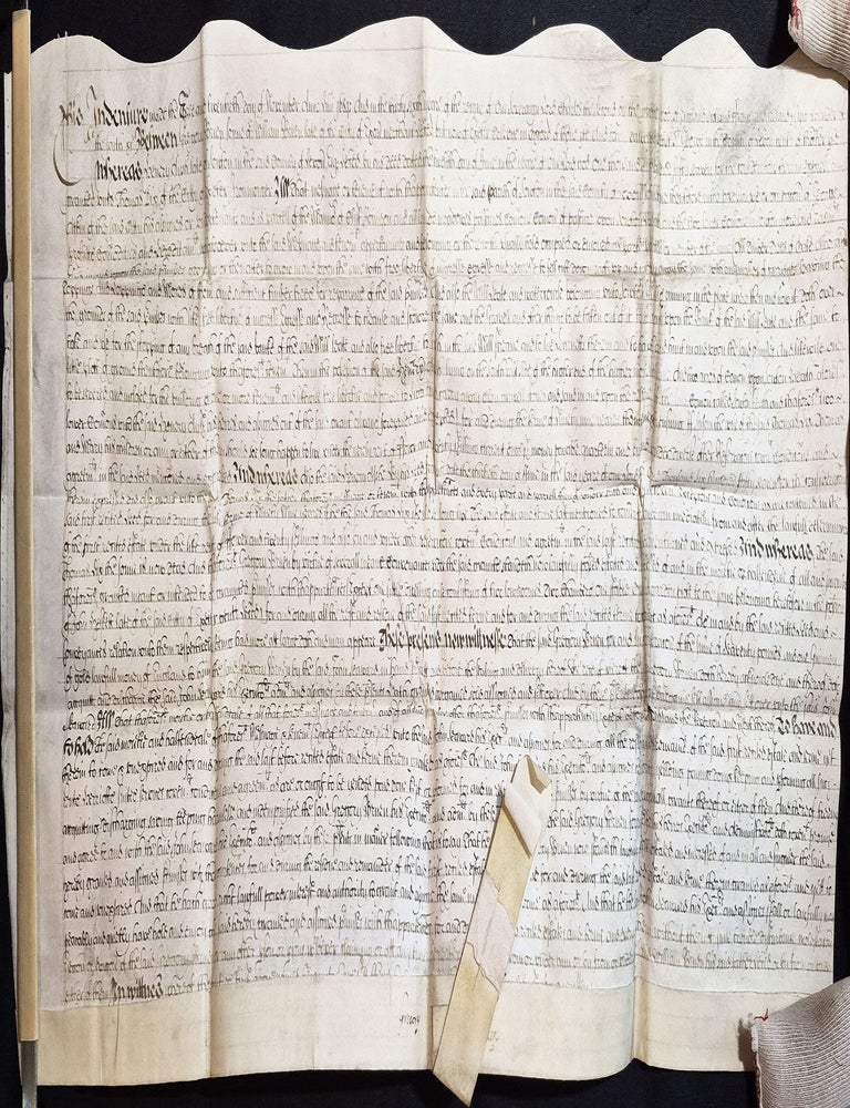 Item #012003 1684 Indenture involving Gregory Bruen, John Seward, and property in Devon, England