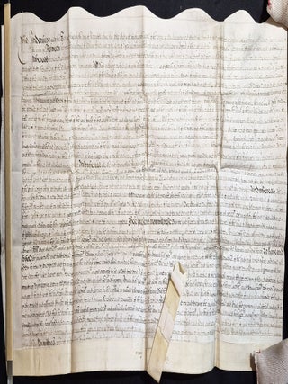 Item #012003 1684 Indenture involving Gregory Bruen, John Seward, and property in Devon, England