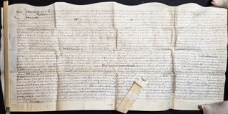 Item #012003 1684 Indenture involving Gregory Bruen, John Seward, and property in Devon, England